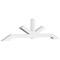 Ekena Millwork Vanguard Architectural Grade PVC Gable Bracket, 96"W x 24"H x 4"D x 4"F, 6/12 Pitch GBP096X24X0404VAN00 - alternate 1